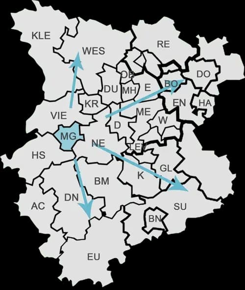 NRW-Karte